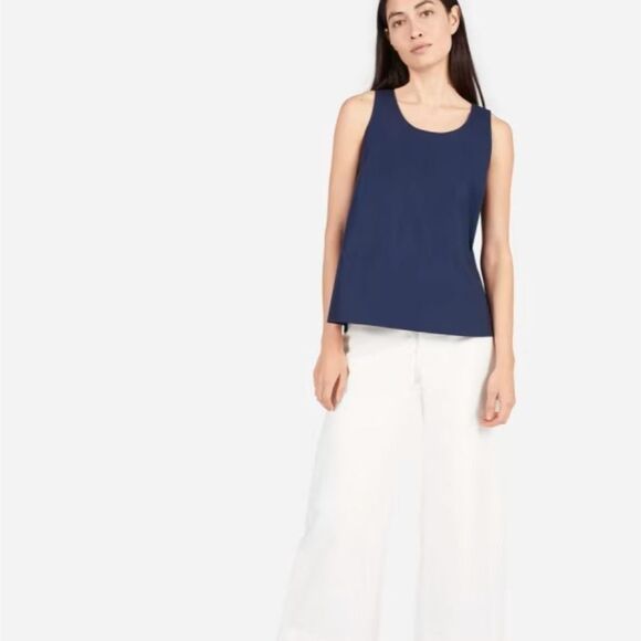Everlane The Cotton Poplin Cutaway Tank - Picture 2 of 12